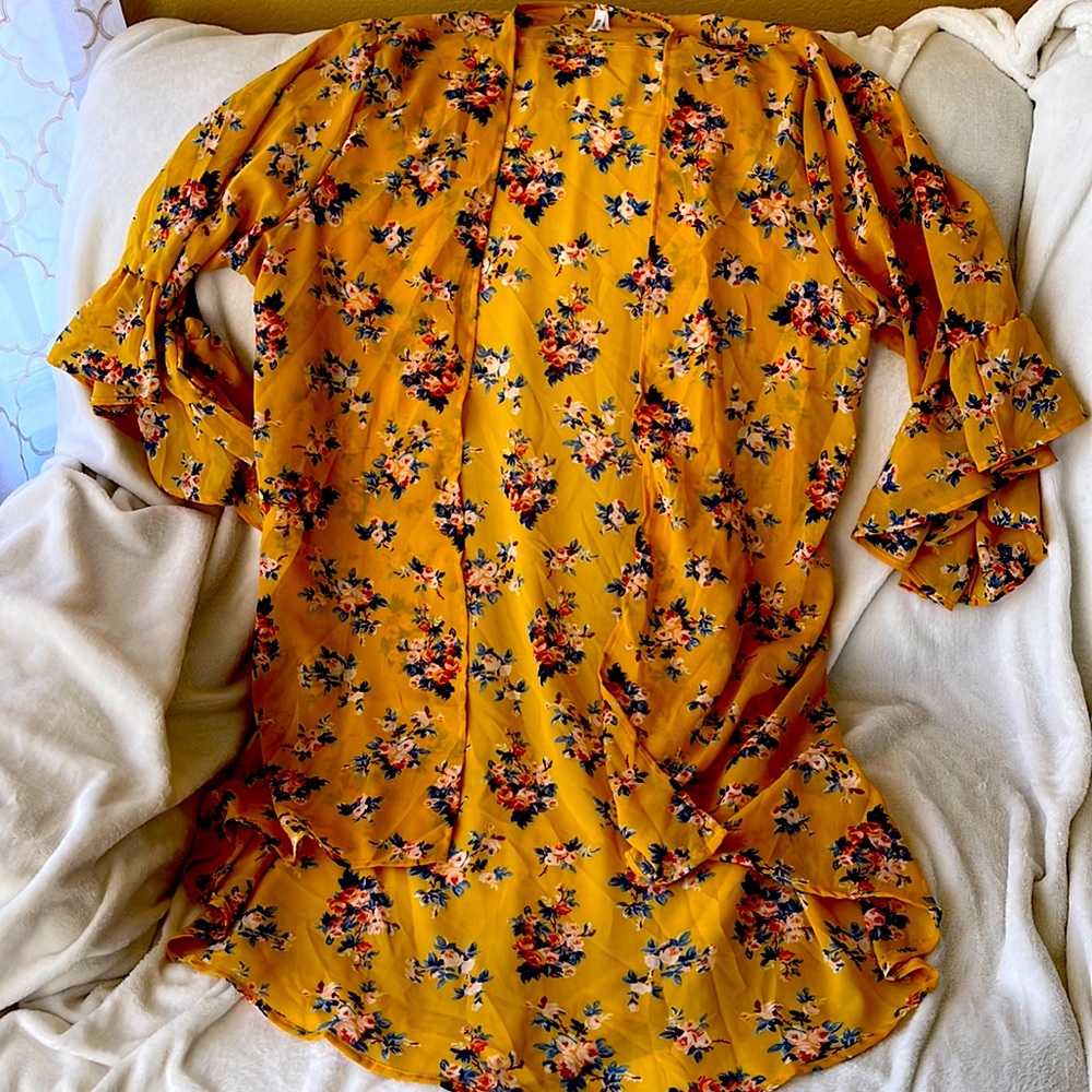 NWT Long Live 4 Truth boho floral cover up- 3x